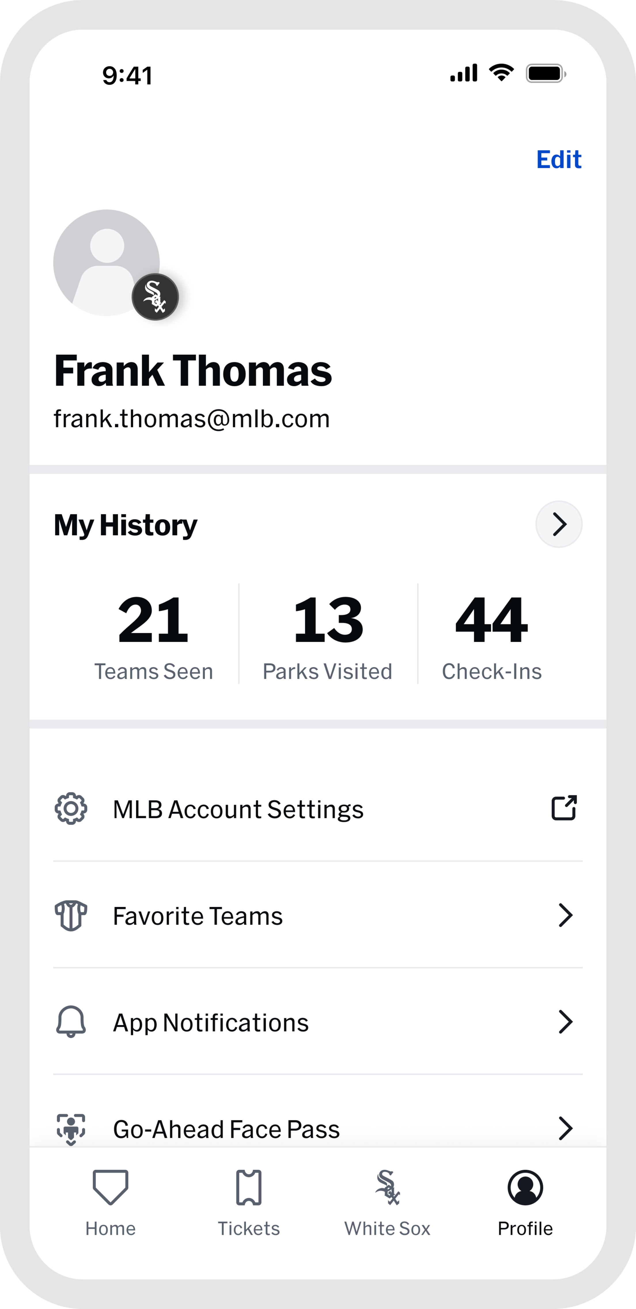 MLB Ballpark app