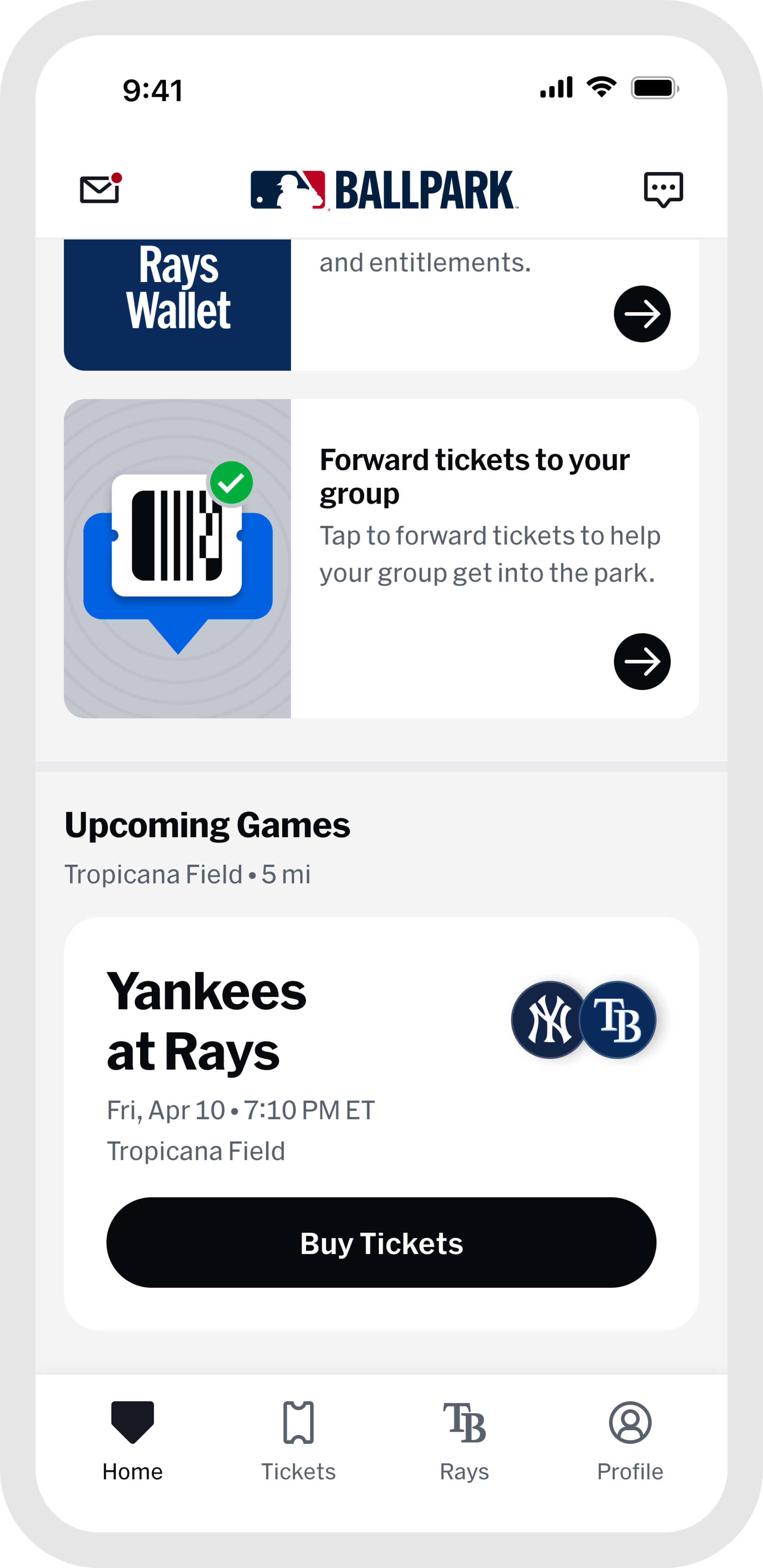 MLB Ballpark app