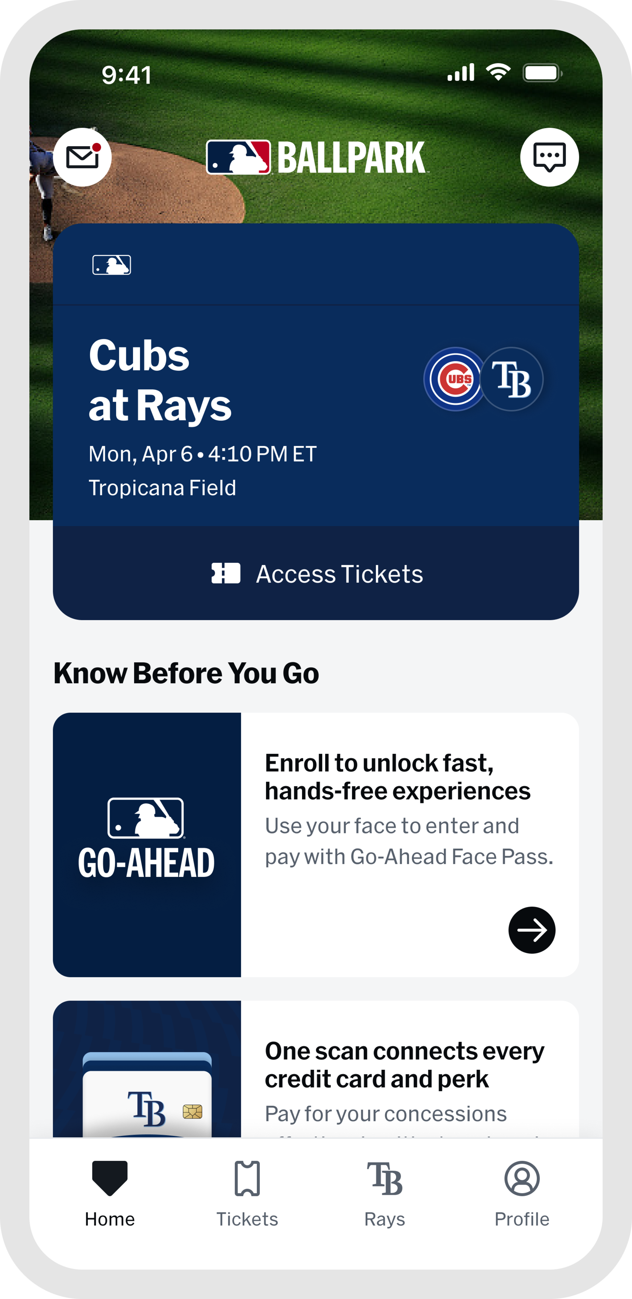 MLB Ballpark app