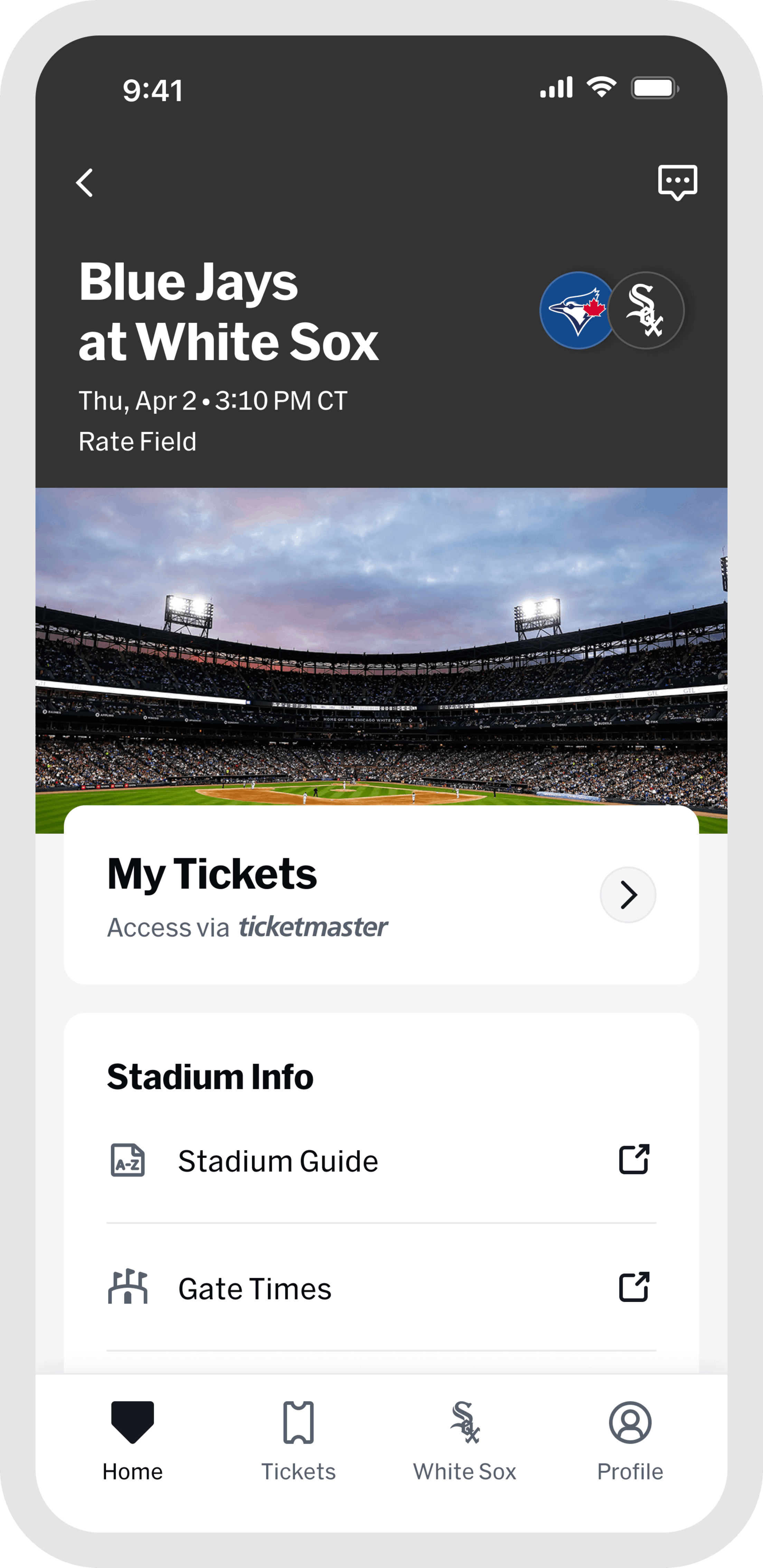 MLB Ballpark app