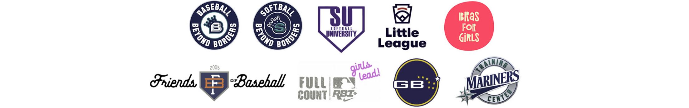 Community Partners: Friends of Baseball, Little League, Mariners Training Cents, Softball University.
