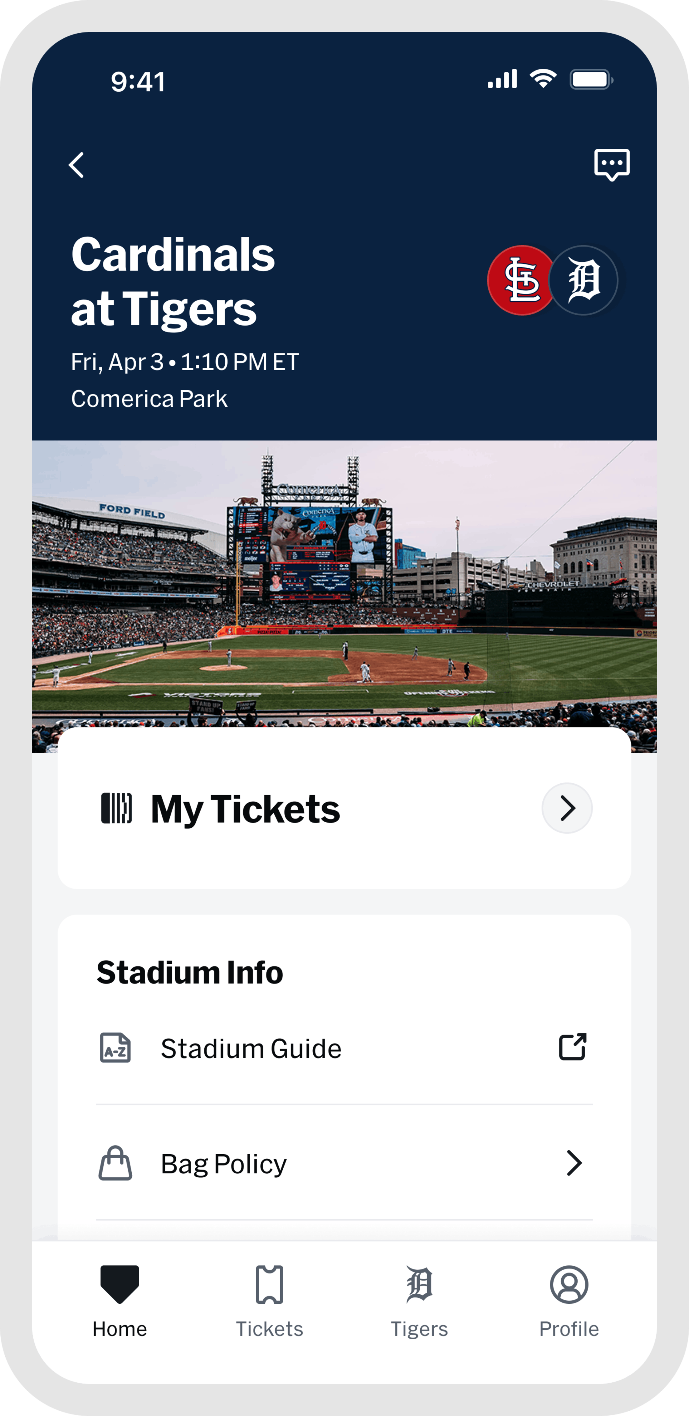 At the Game - Event Hub