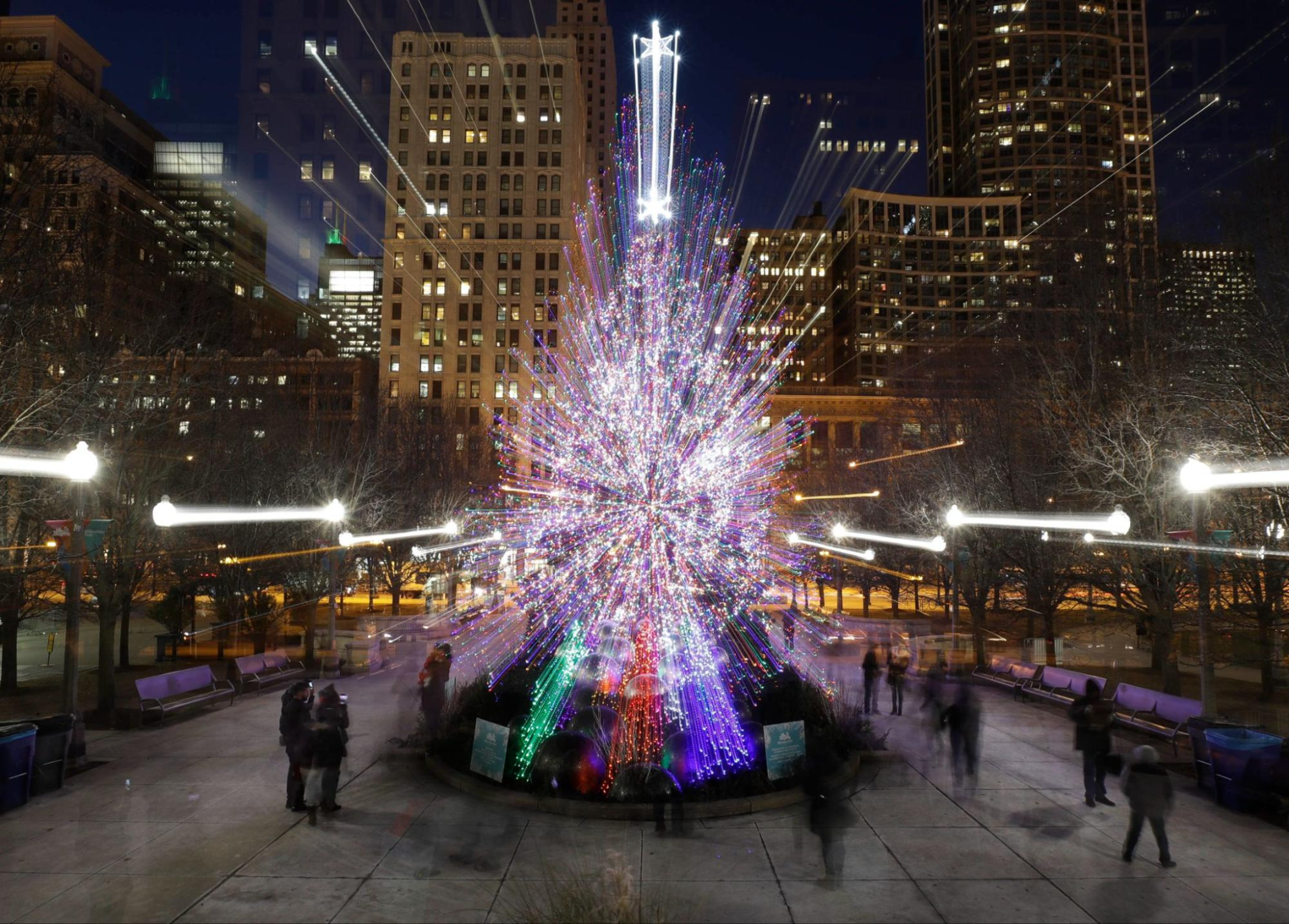 Millenium Park Christmas Tree