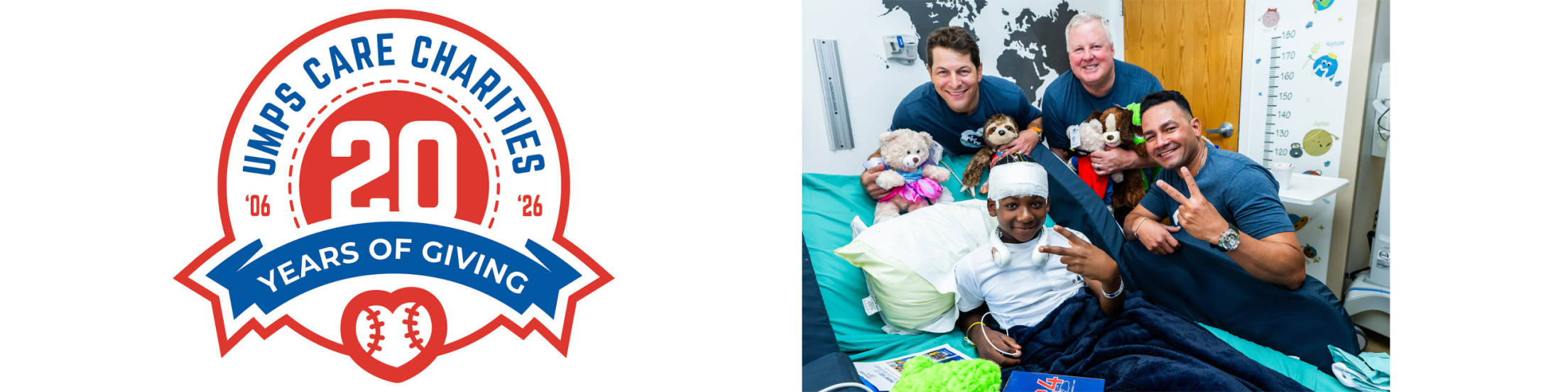 Umps Care Charities logo.