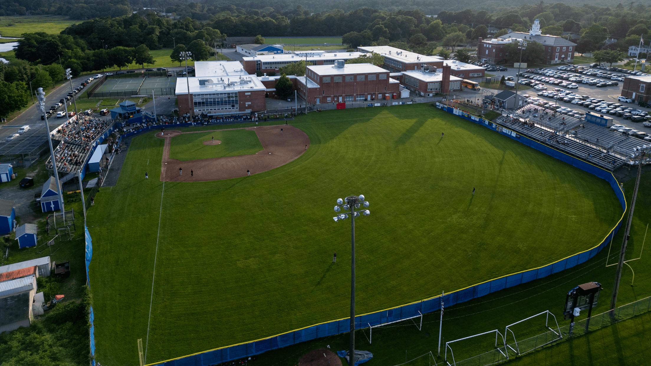 A bird's eye view of Wareham's Spillane Field