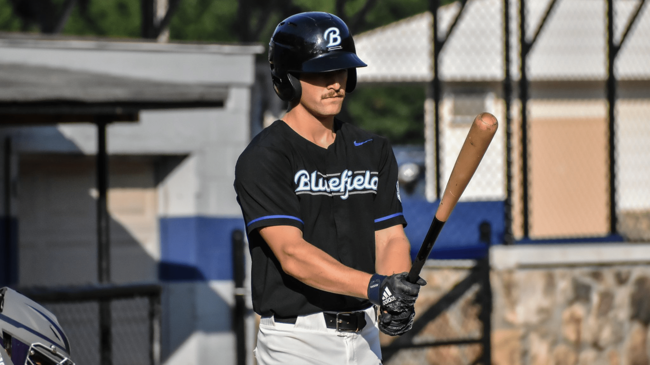 Bluefield batter steps into batter's box