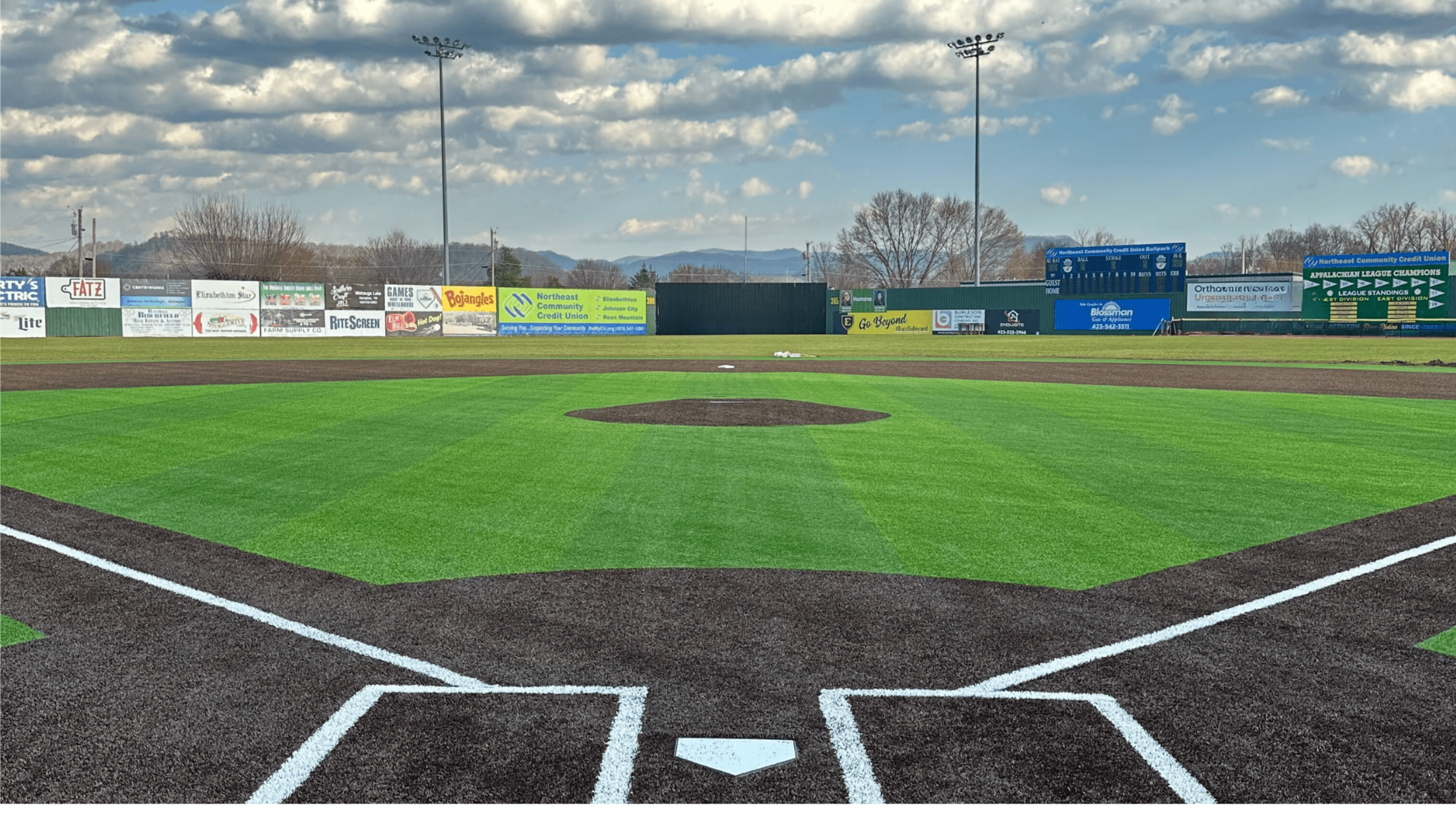NCCU Ballpark view from homeplate
