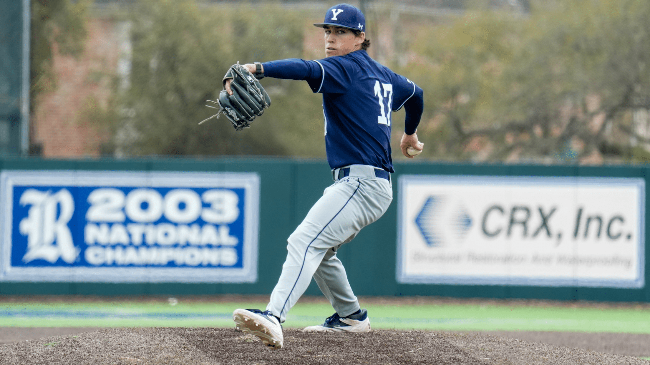 Yale pitcher Jack Ohman delivers a pitch.