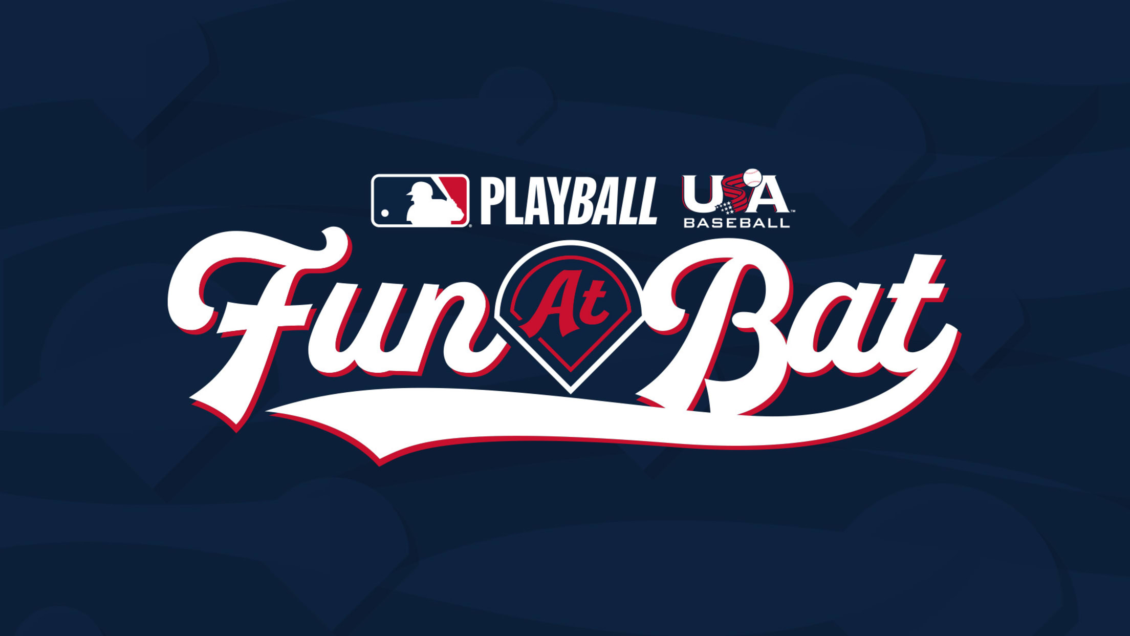 A graphic with the Fun At Bat logo