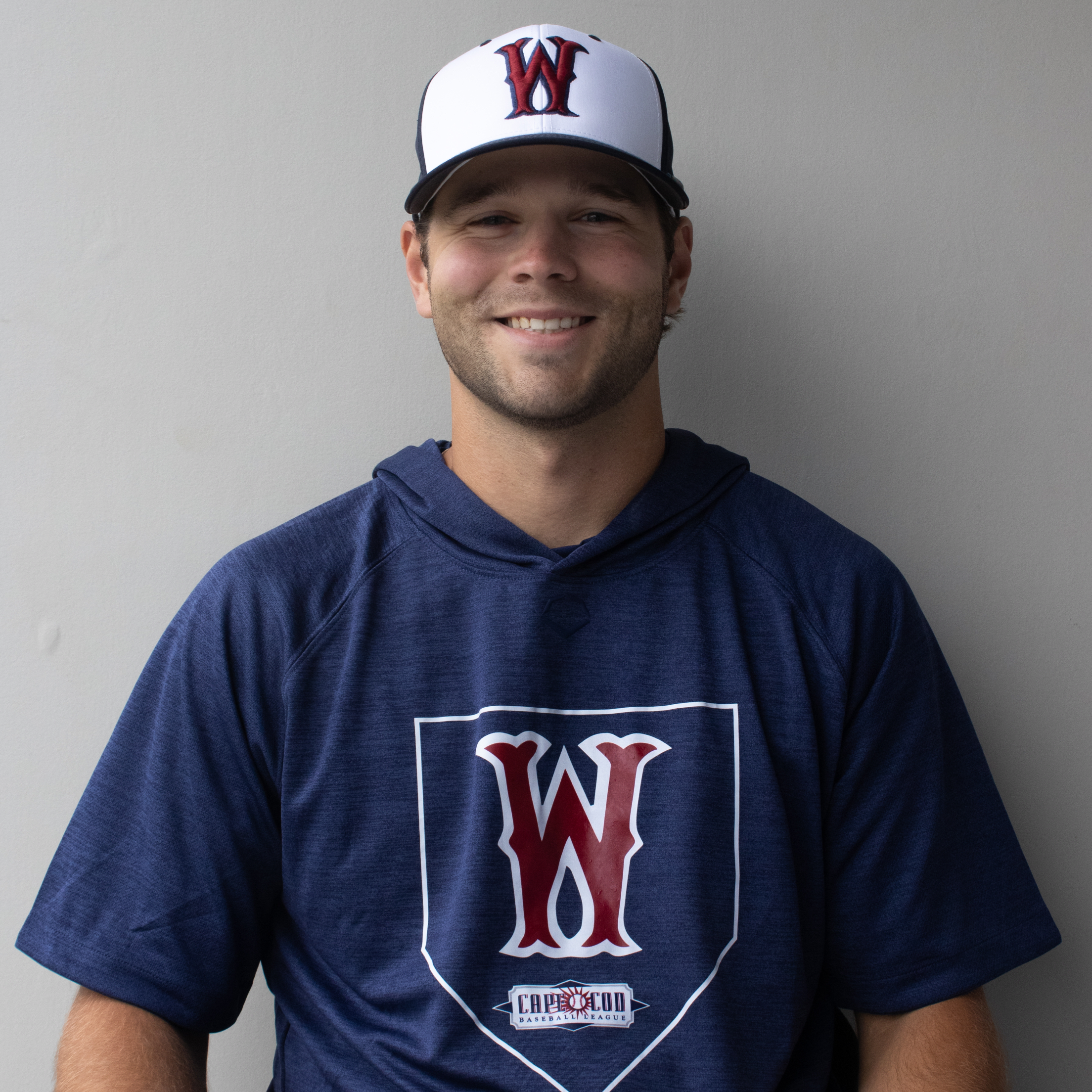 The headshot for Nate Ewing, the bullpen coach of the Wareham Gatemen