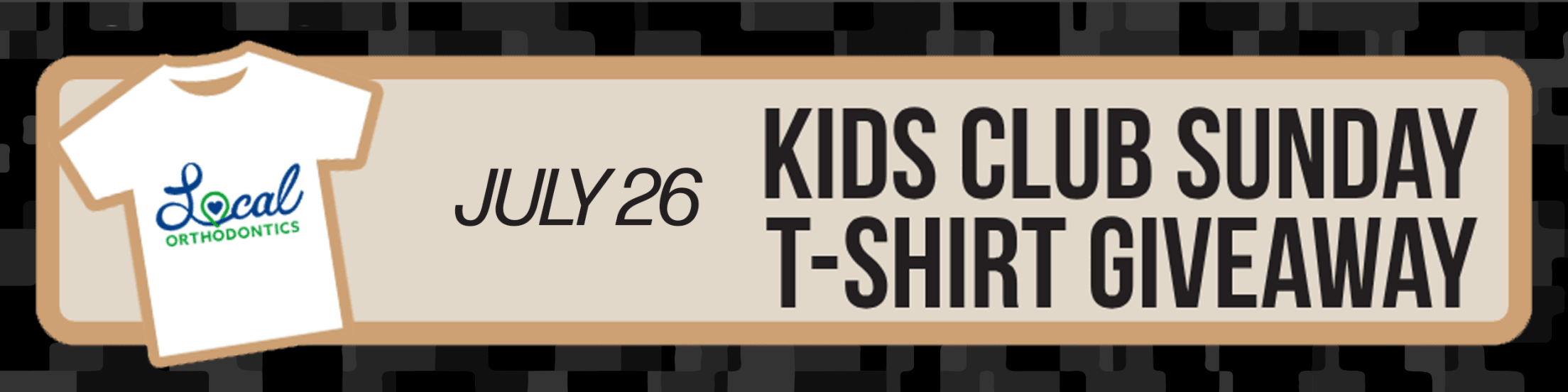 Johnson City Kids Club Sunday t-shirt giveaway - July 26