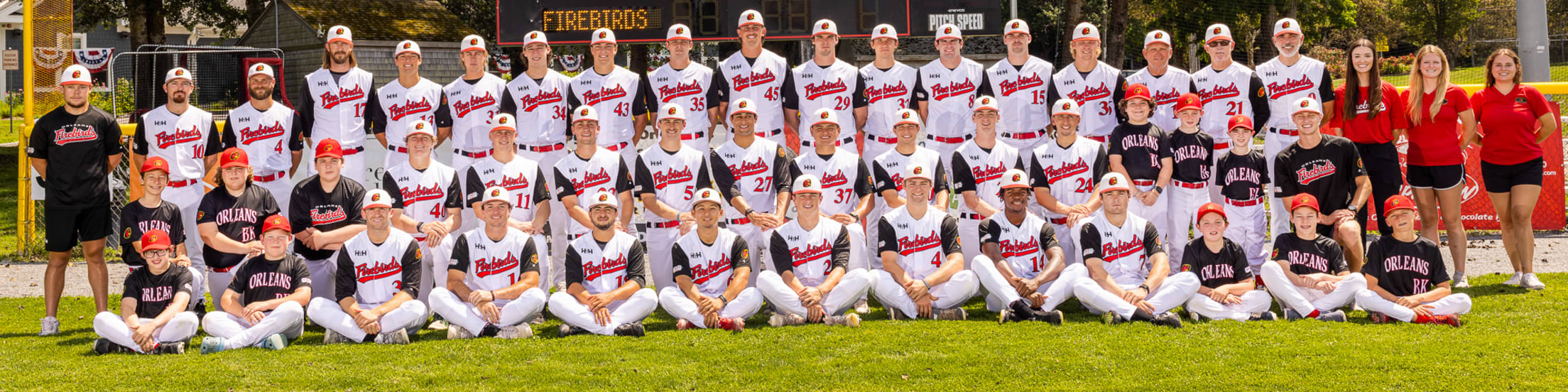 Orleans Firebird 2023 team photo at Eldredge Park