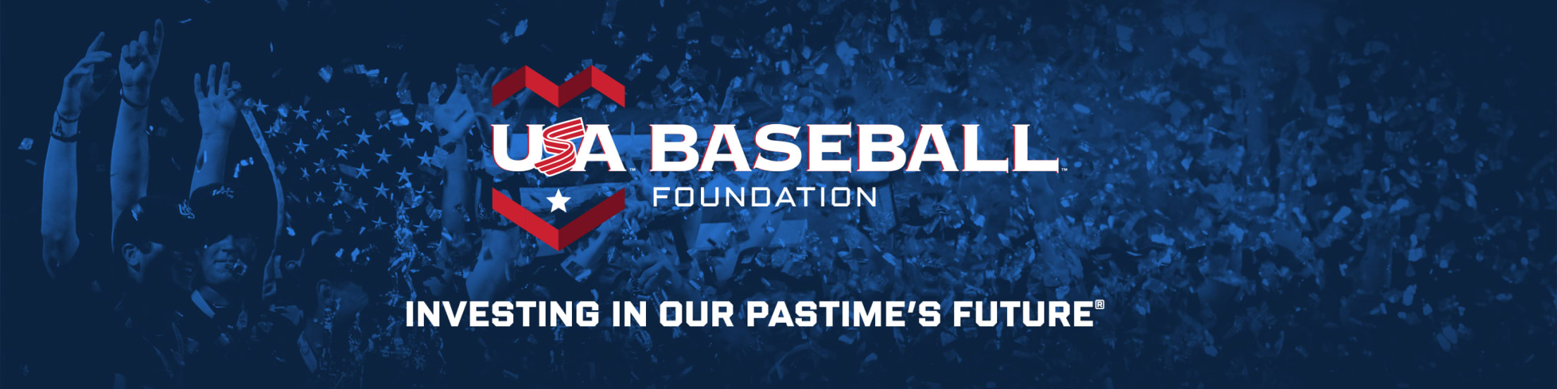 USA Baseball Foundation logo on a navy background