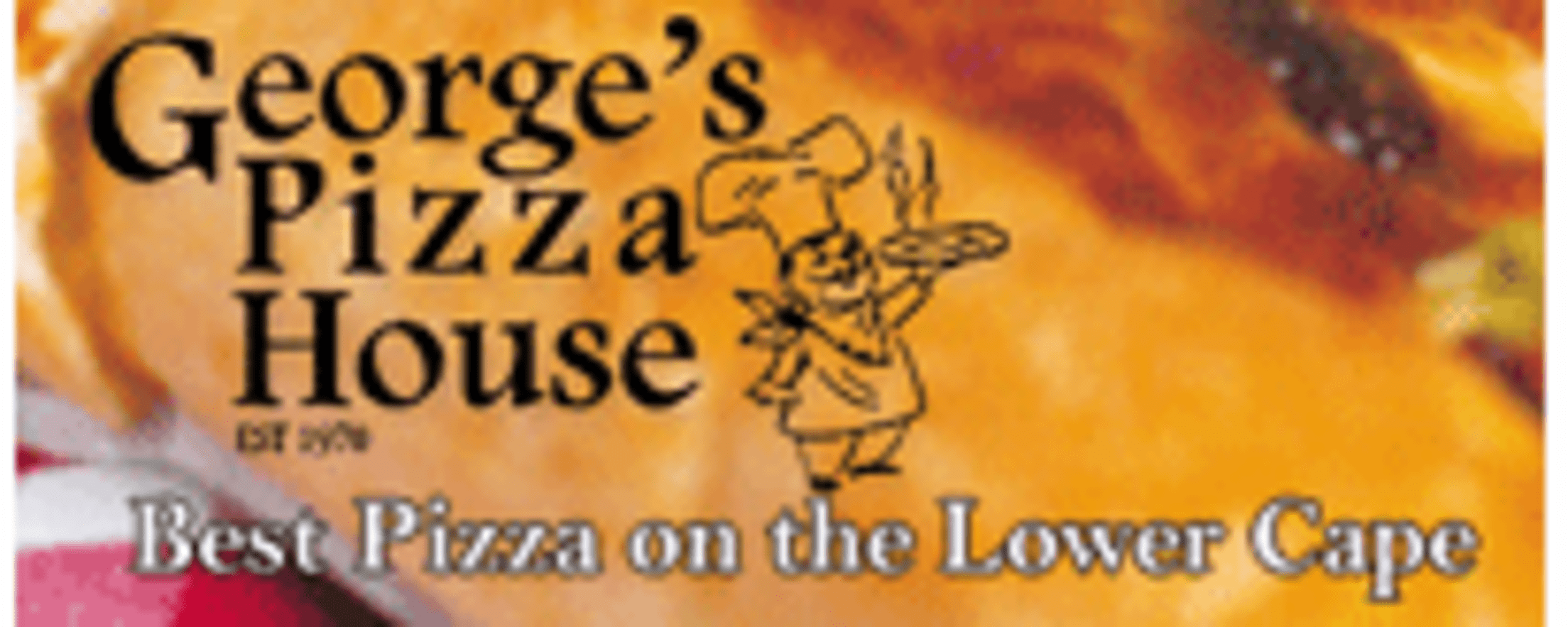 George's Pizza House logo - tagline of Best Pizza on the Lower Cape