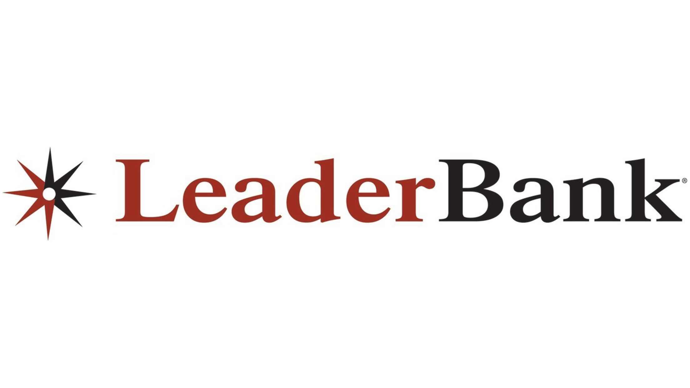 The logo for Leader Bank