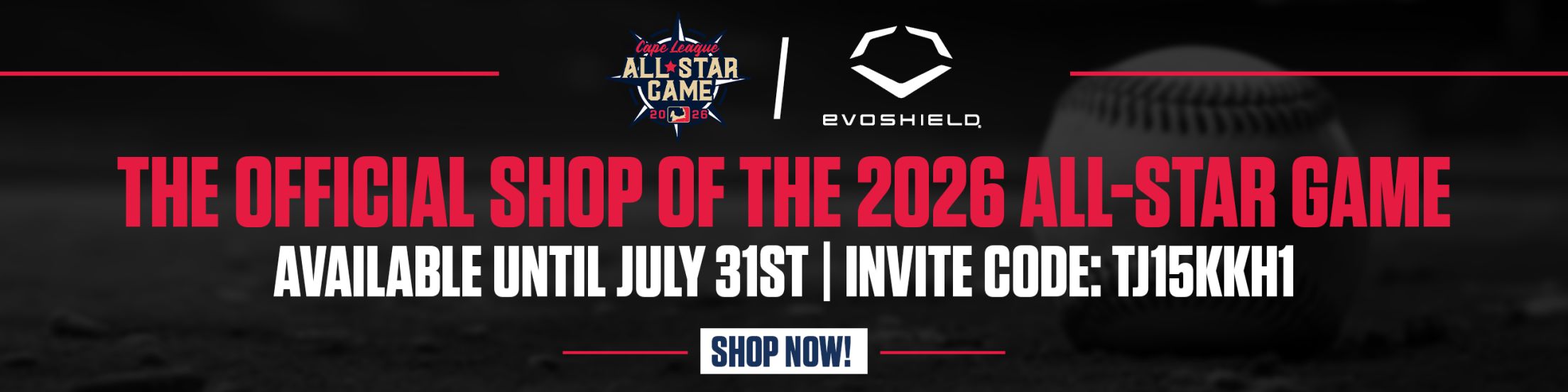 The official shop of the 2026 Cape League All-Star Game - Available until July 31 - Invite Code: TJ15KKH1 - Shop now!