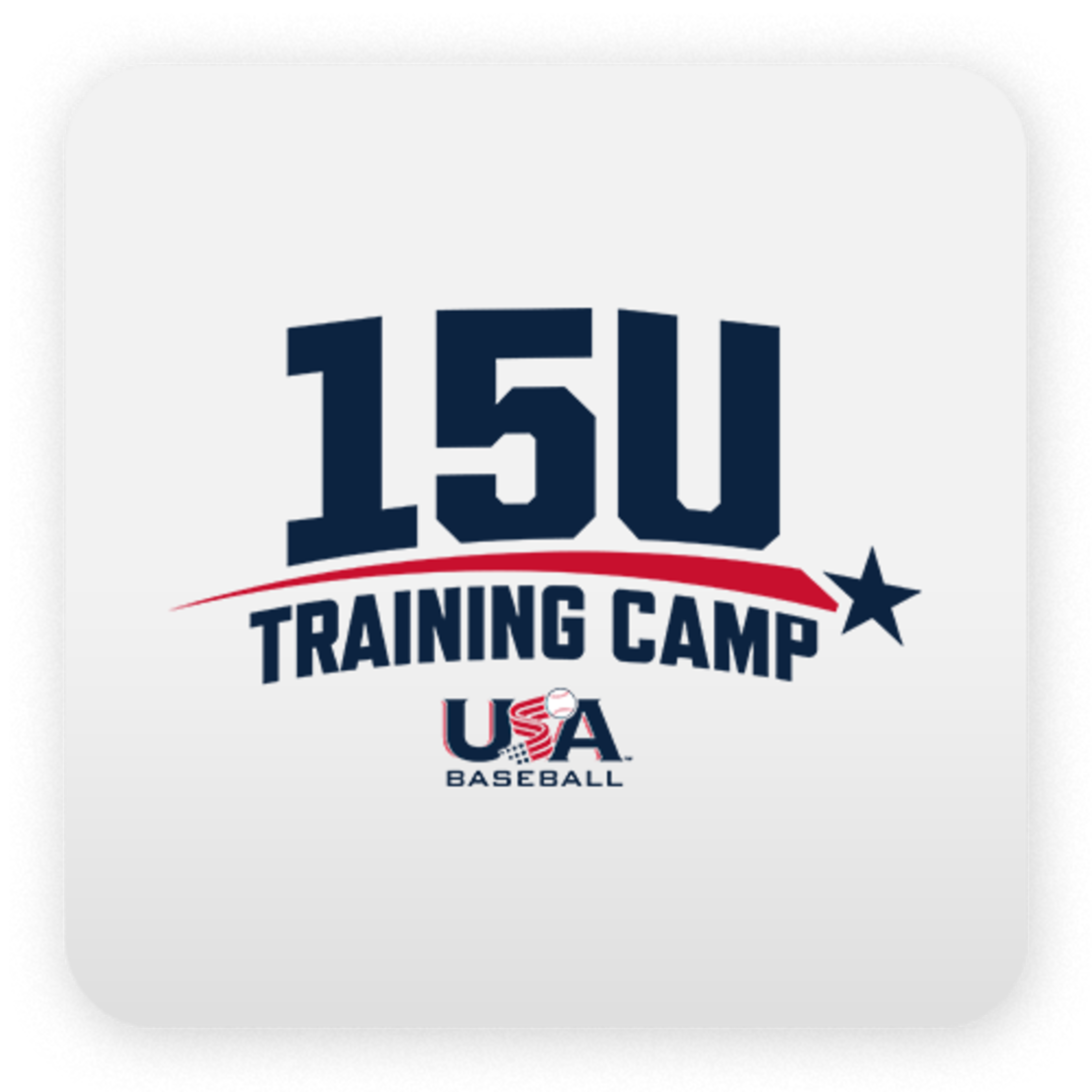 A gray box with the 15U National Team Training Camp logo