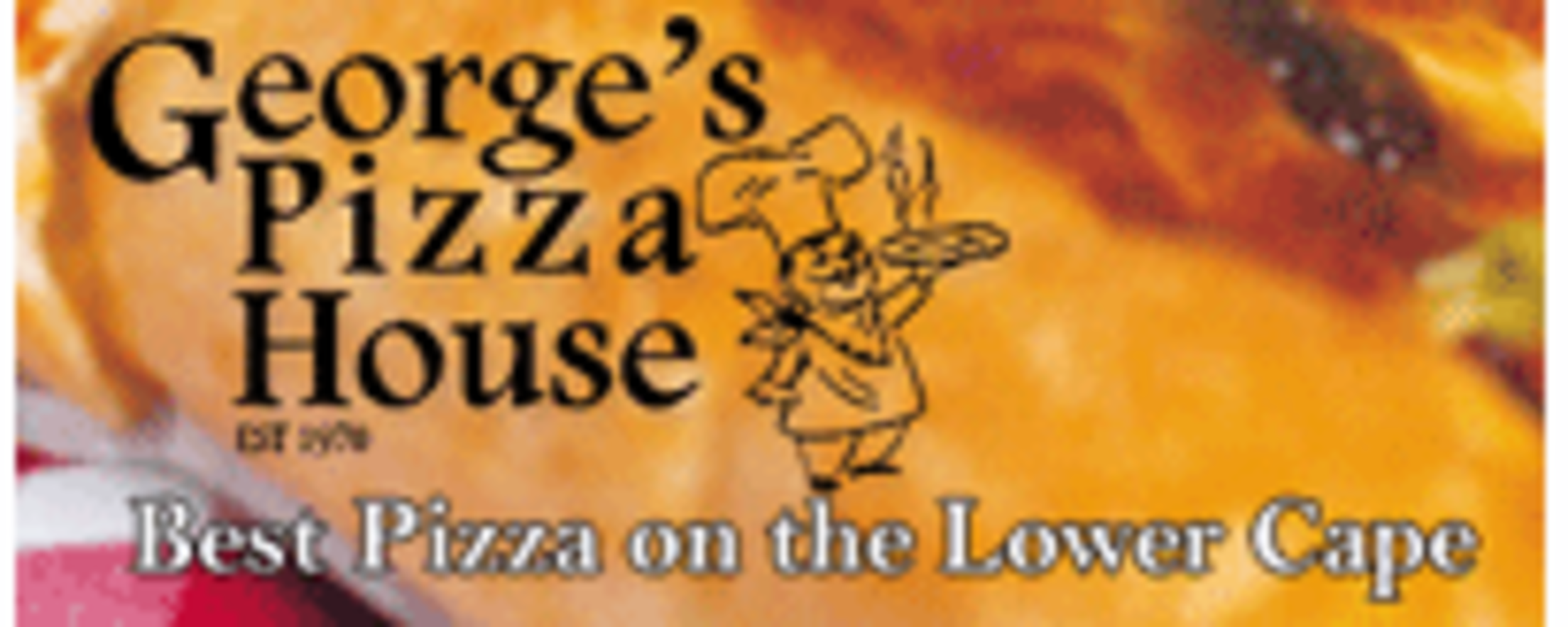 George's Pizza House logo - tagline of Best Pizza on the Lower Cape