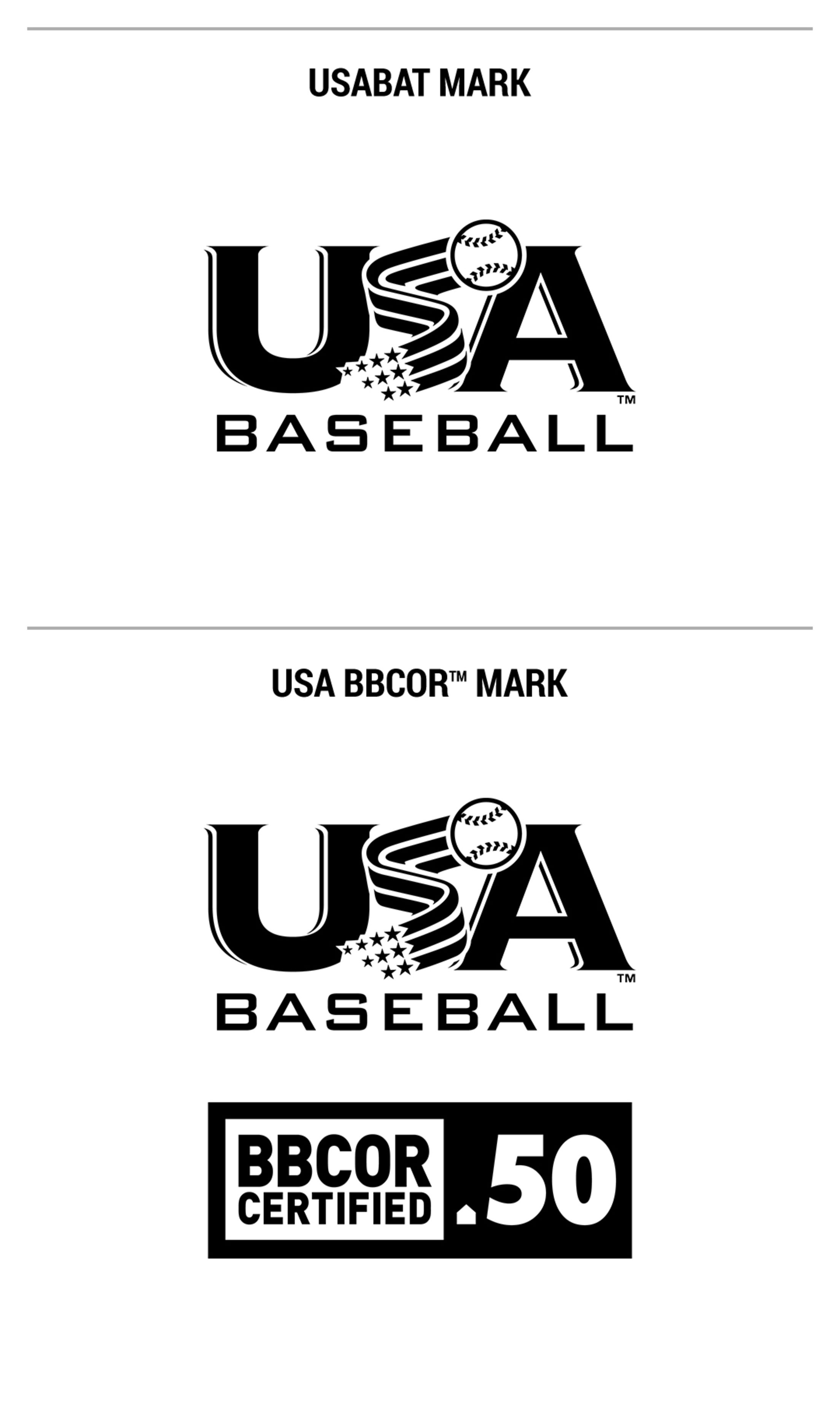 USABat and USA BBCOR marks