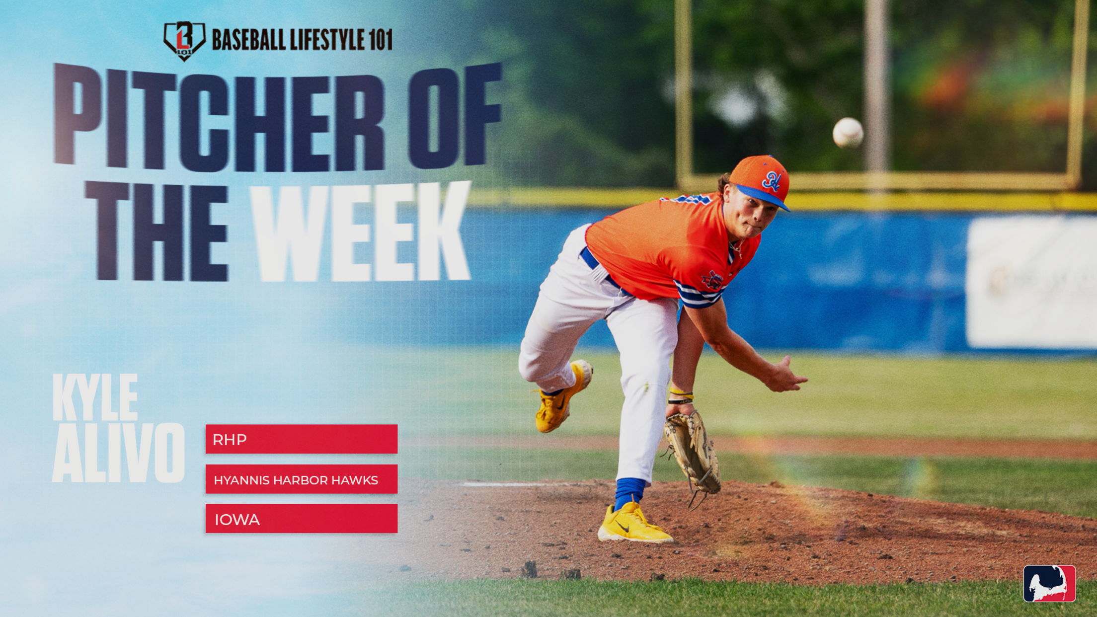 Kyle Alivo wins CCBL pitcher of the week