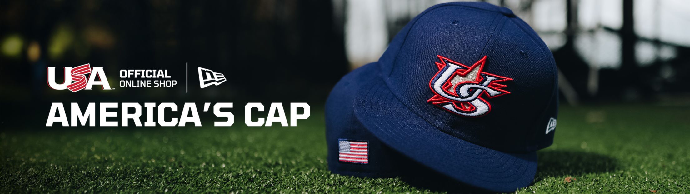 The Cap of USA Baseball and an image of a blue cap with a US star logo