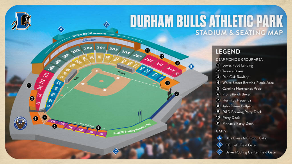 Durham Bulls Seating Map Bulls