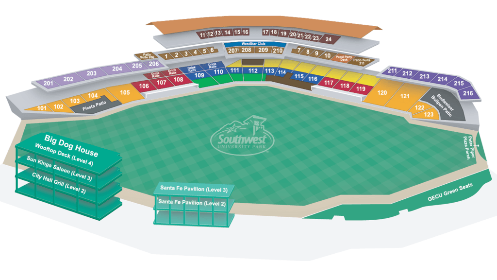 Chihuahuas Baseball Seating Chart