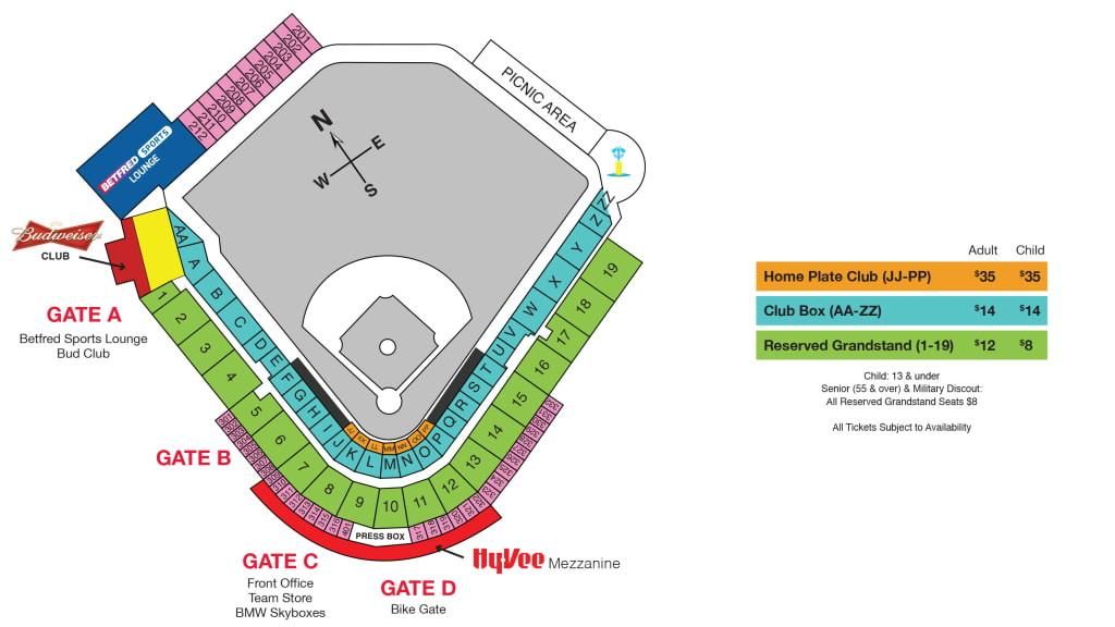 Iowa Cubs Seating Chart