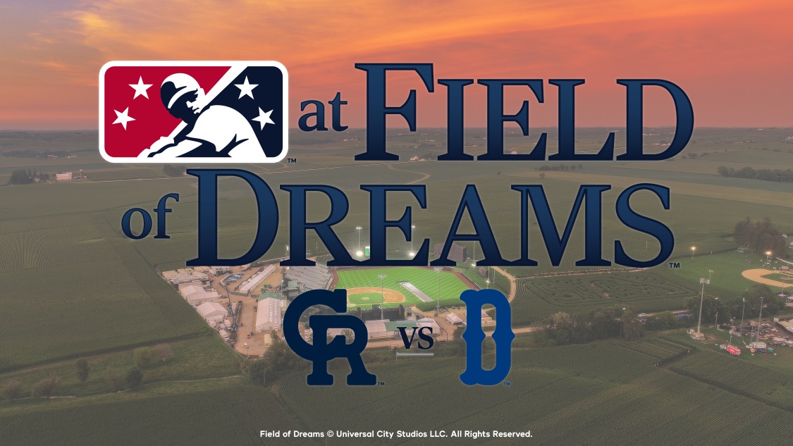 2022 MLB Field of Dreams Game Baseball Bingo - Bleed Cubbie Blue