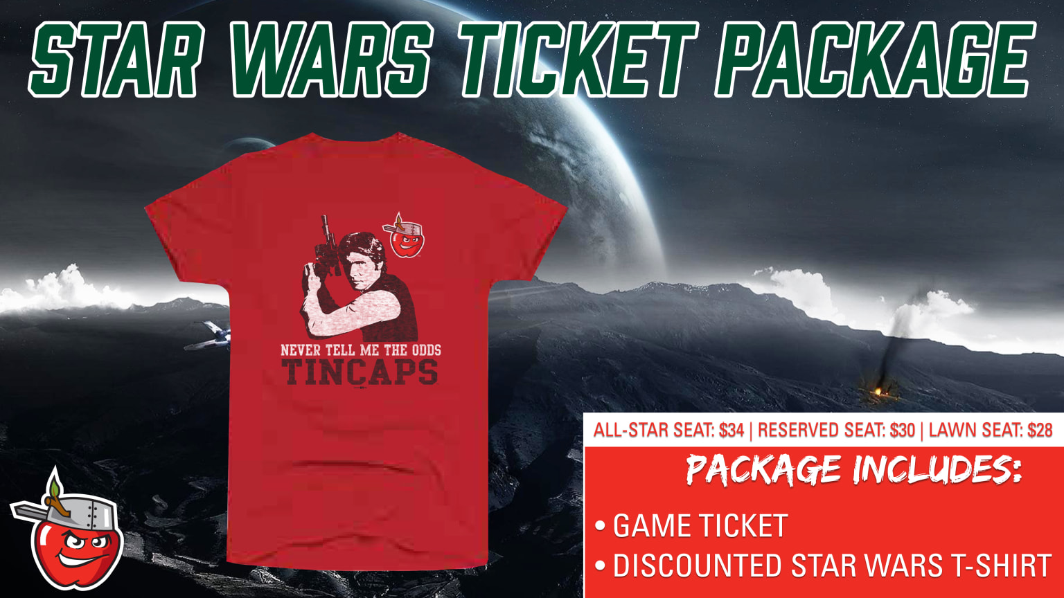 TinCaps Themed Ticket Packages TinCaps