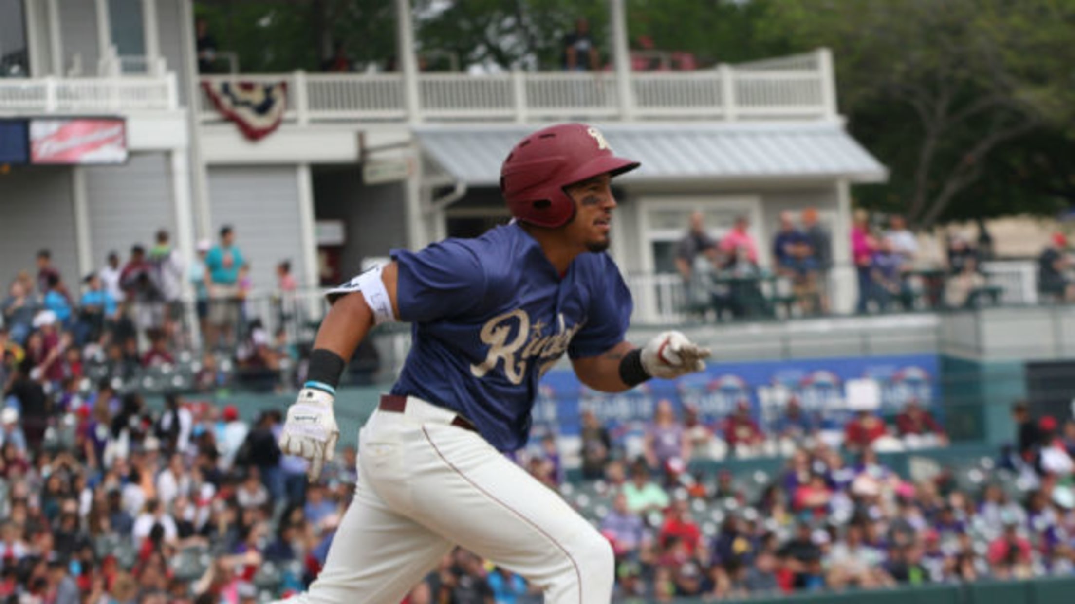 Taylor's late home run sends 'Hounds past Riders 2-1 | MiLB.com