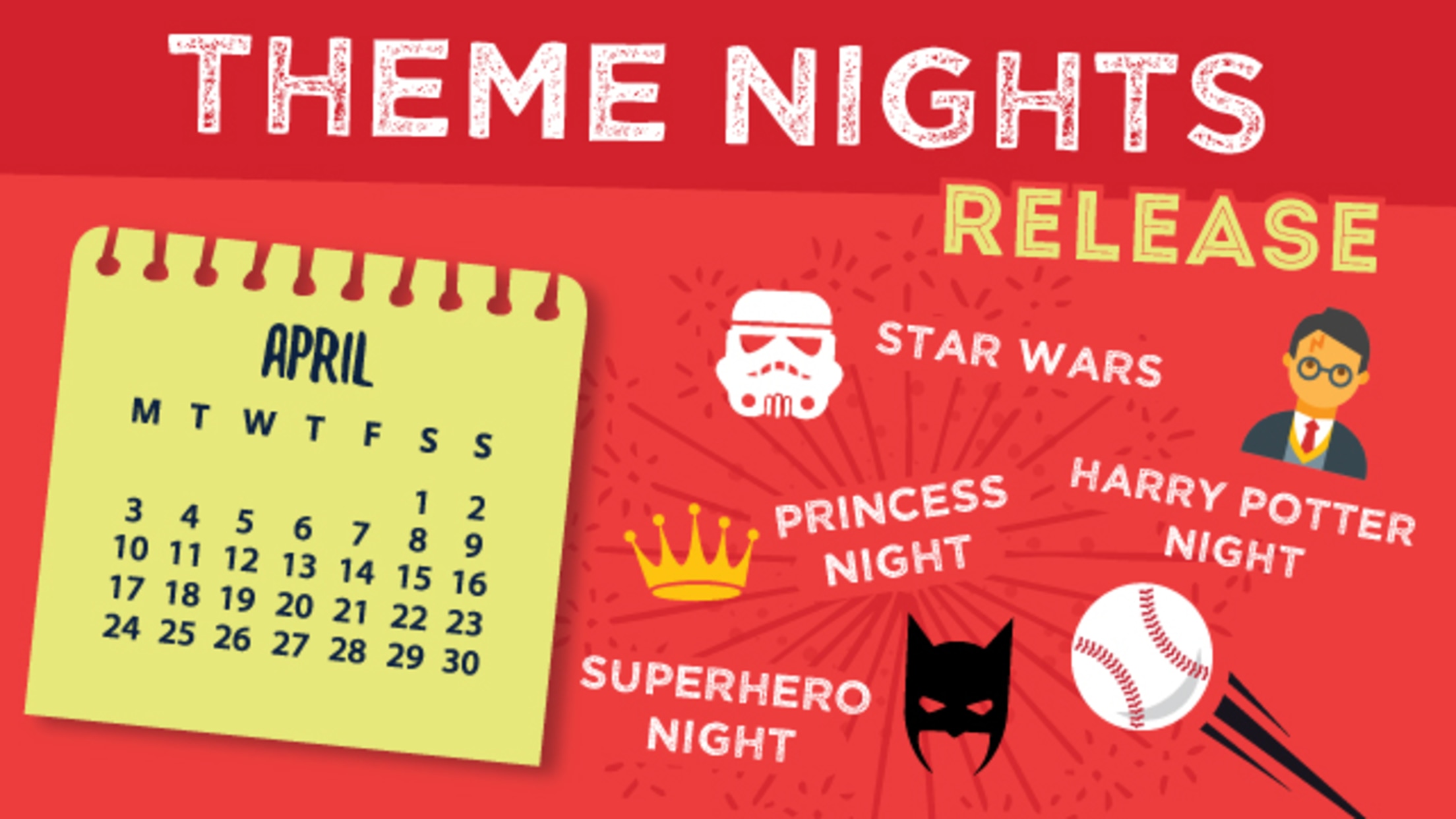 Timber Rattlers Promotional Calendar Theme Nights & Special Appearances