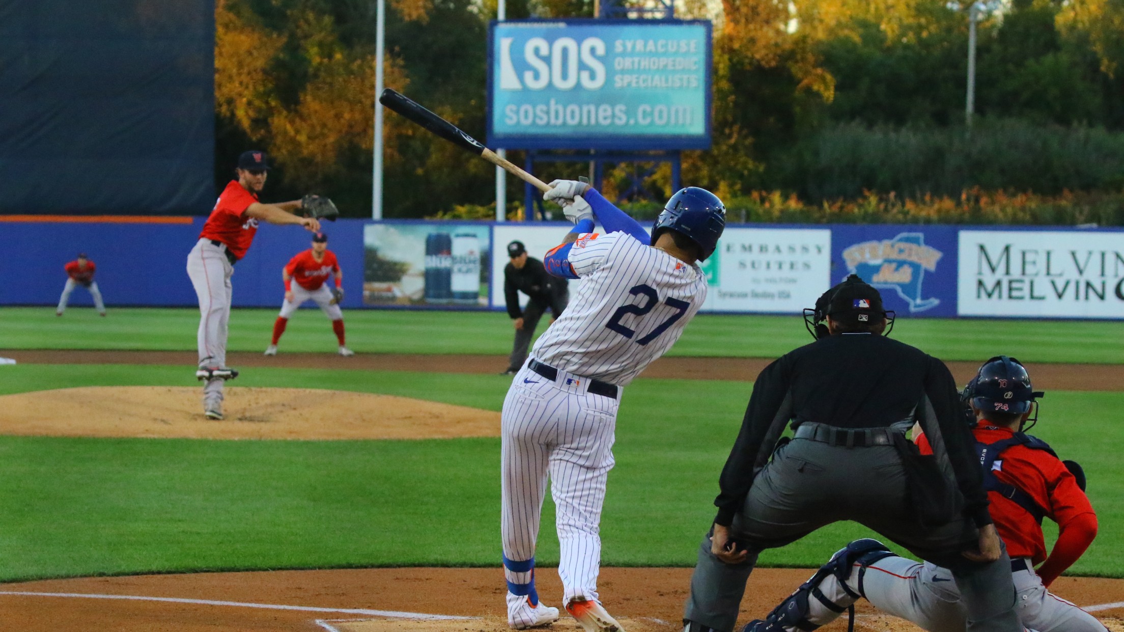 First triple. Mark vientos Jersey.