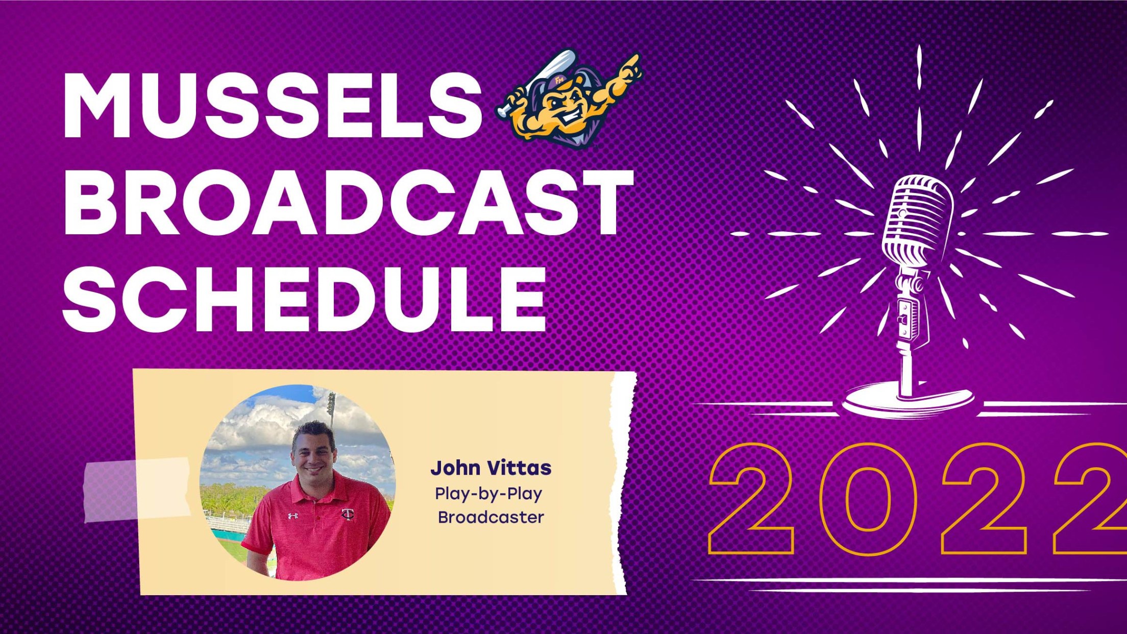 John Vittas To Broadcast 100 Mussels Games in 2022