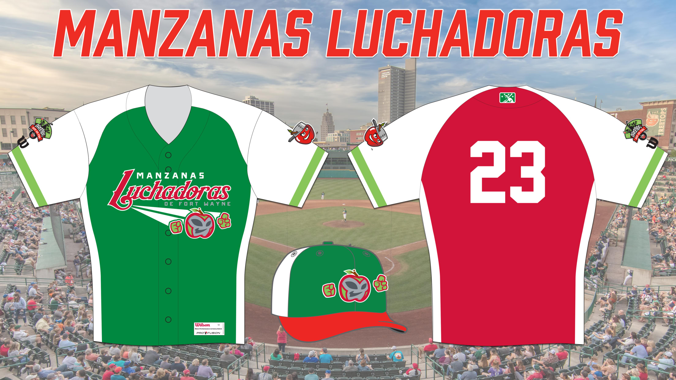 TinCaps Unveil Uniforms for Manzanas Luchadoras Identity