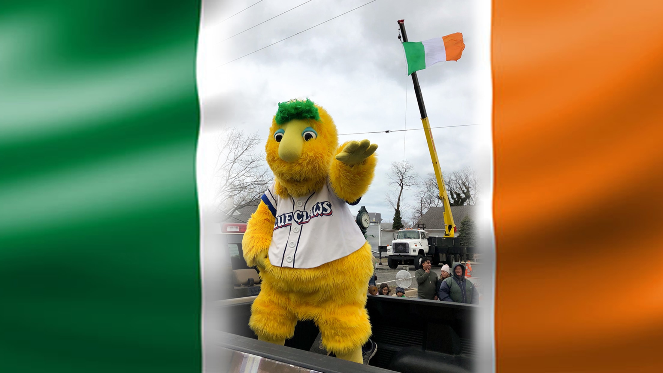 Buster, Claws Marching in St. Patrick's Day Parades | BlueClaws
