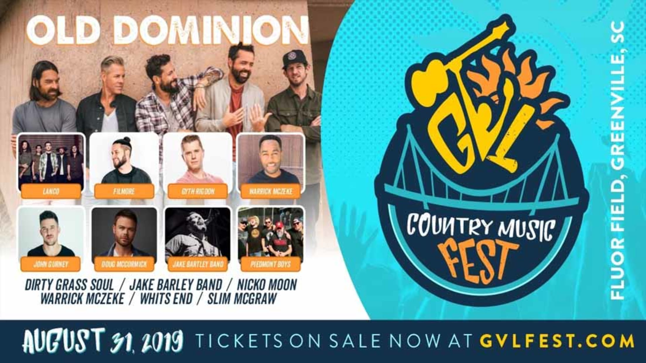 Full Lineup Announced for Inaugural GVL Country Music Fest | Drive