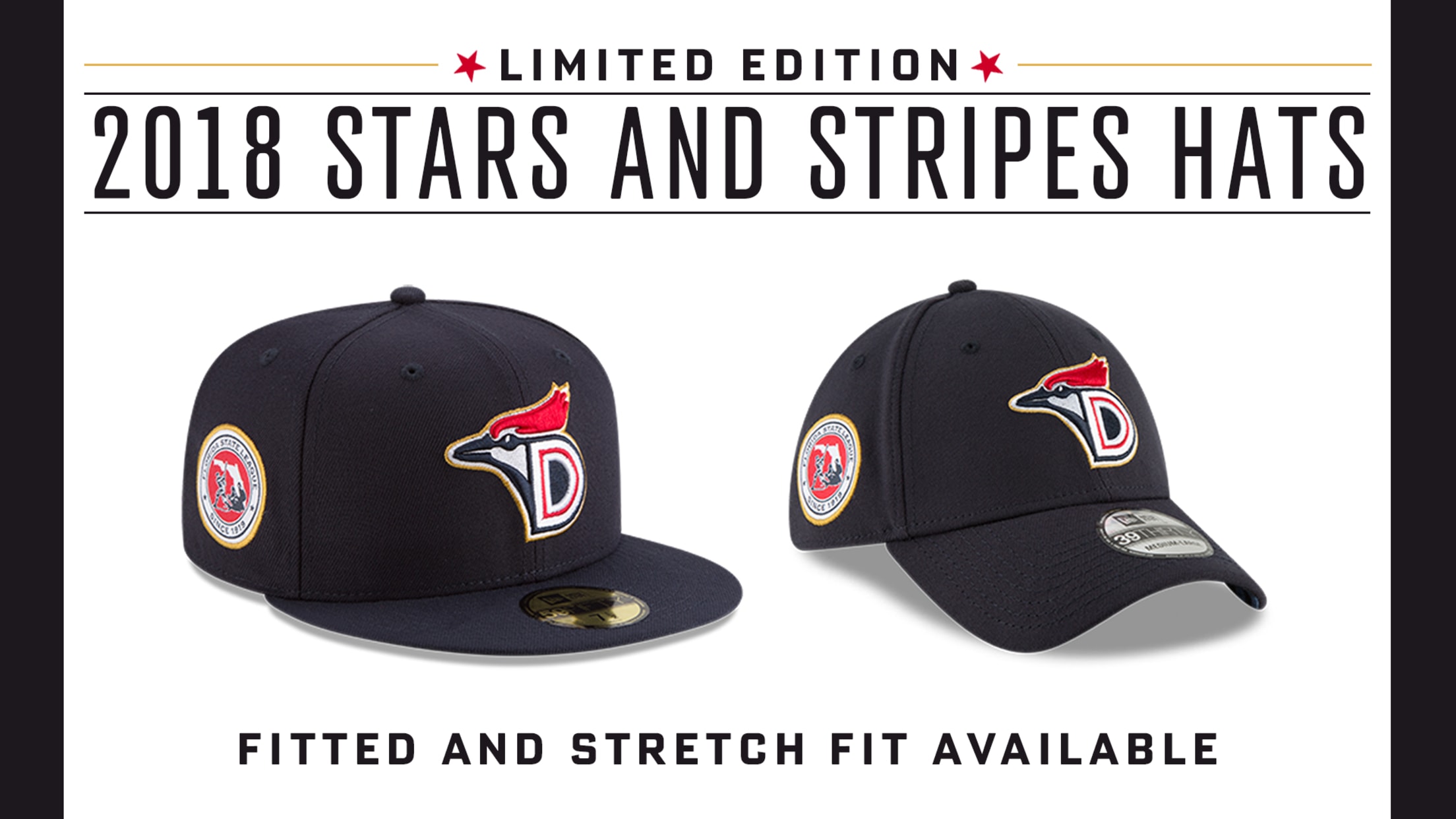 Stars and Stripes Caps Now Available MiLB