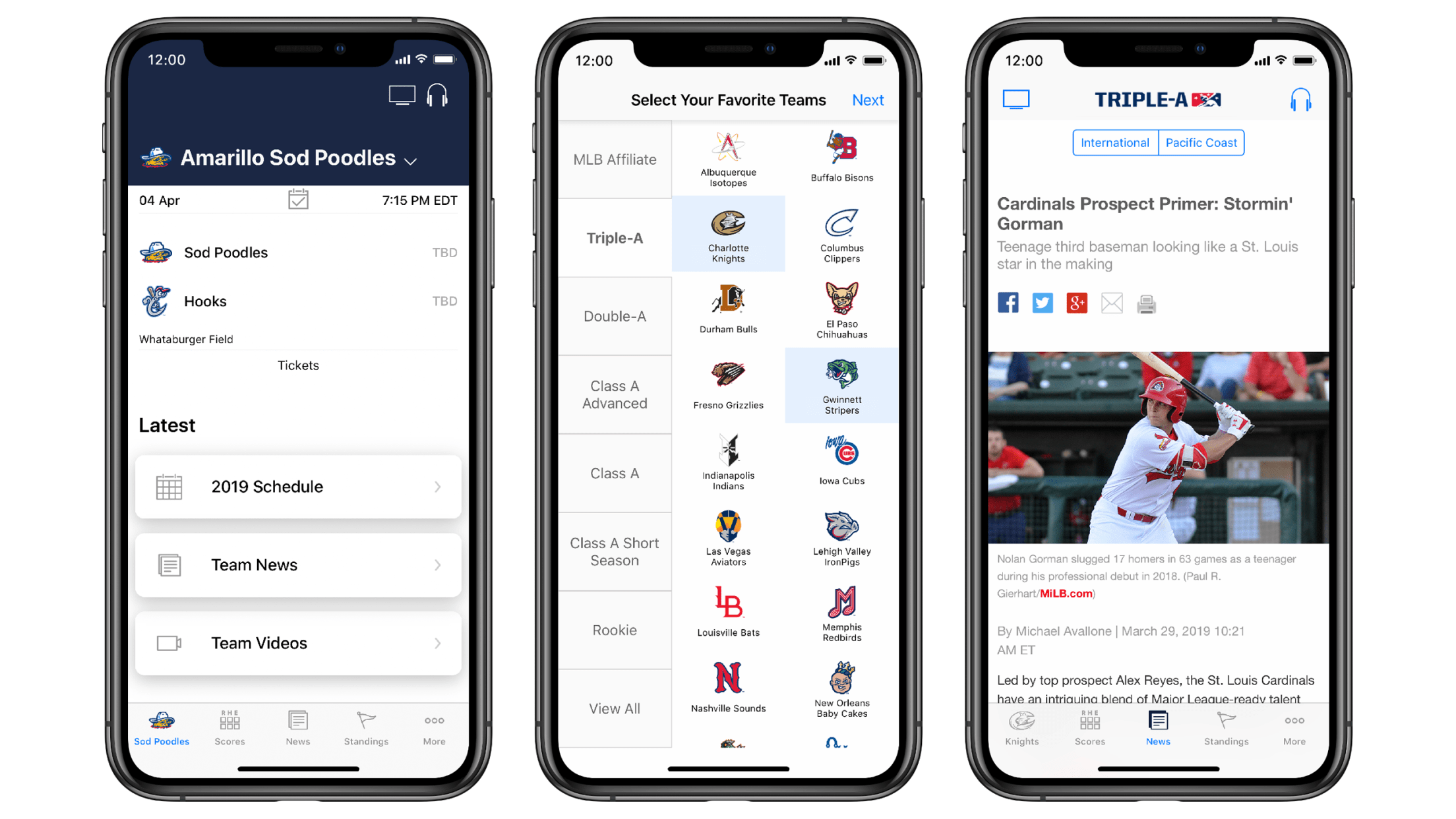 MiLB.com Mobile App | MiLB First Pitch | MiLB.com