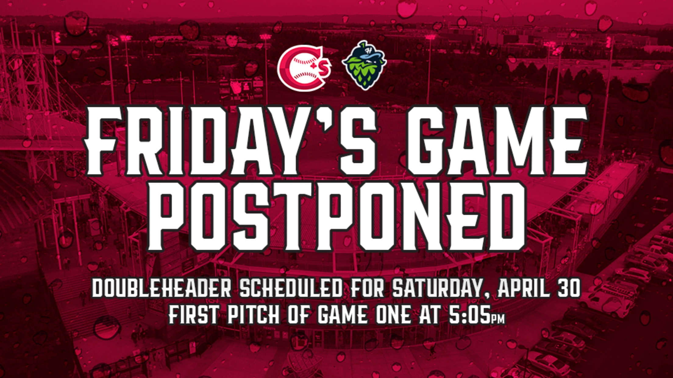 Friday's Game Postponed Due To Rain | MiLB.com
