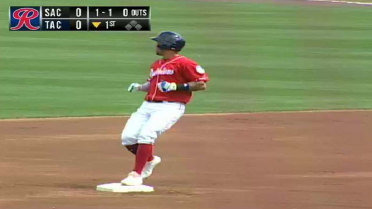 Leonys Martin doubles to get the Rainiers started