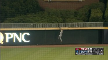 Scott Hurst robs a home run