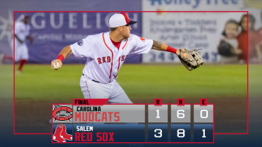 Red Sox sweep Mudcats with 3-1 win