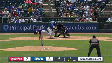 I-Cubs' Garcia goes deep to right