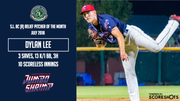 Lee Named July BC® S.L. Relief Pitcher of Month