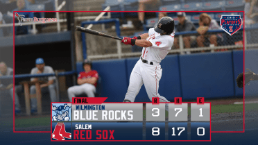 Red Sox roll Blue Rocks 8-3