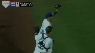 Trevor Story makes a key catch in for the Drillers