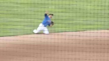 Rohlinger makes throw from knees for RubberDucks