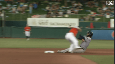 Bart throws out runner for River Cats