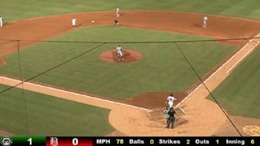 Alex Young strikes out his eight batter for Jackson